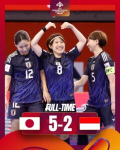 Nhật Bản Thắng Đậm, Indonesia Dập Tắt Giấc Mơ World Cup Futsal Nữ